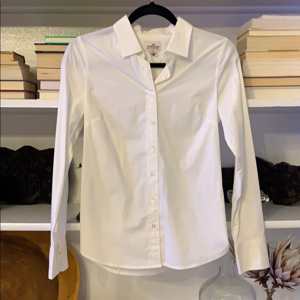 J.Crew white button down shirt